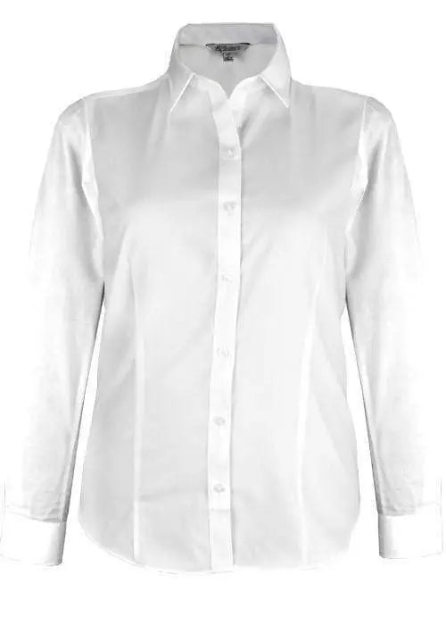 Aussie Pacific Ladies Kingswood Long Sleeve Shirt 2910L Corporate Wear Aussie Pacific White 4