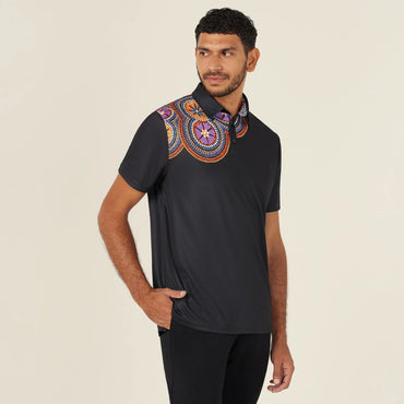 NNT Bush Tucker Men's Indigenous Corporate Polo Shirt CATJJS - City Workwear