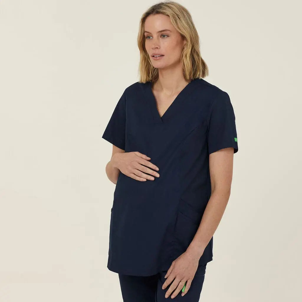 Next-gen Antibacterial Maternity Scrub Top CATULJ-MDN - City Workwear