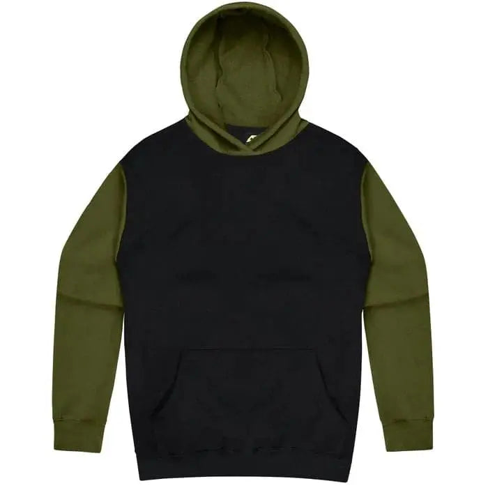 Aussie Pacific Monash Kids Hoodie 3530 Aussie Pacific BLACK/MILITARY GREEN 4