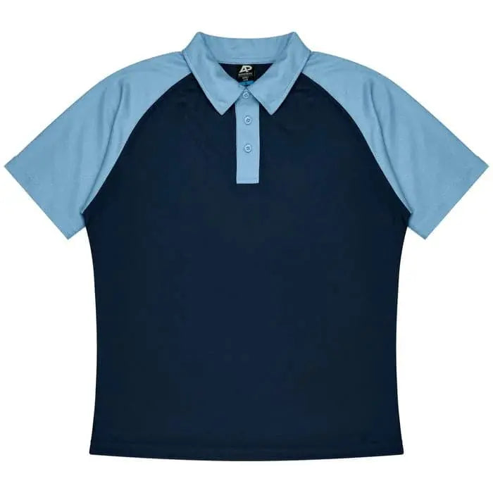 Aussie Pacific Manly Mens Polo 1318 Aussie Pacific NAVY/SKY S