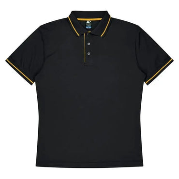 Aussie Pacific Cottesloe Men's Polo Shirt 1319  Aussie Pacific BLACK/GOLD S