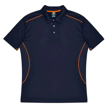 Aussie Pacific Kuranda Men's Polo Shirt 1323  Aussie Pacific NAVY/FLURO ORANGE S