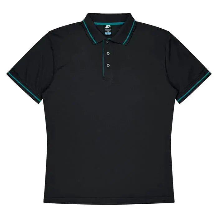 Aussie Pacific Cottesloe Kids Polo Shirt 3319 Aussie Pacific BLACK/TEAL 4