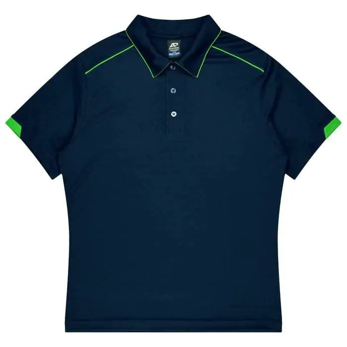 Aussie Pacific Currumbin Kids Polo Shirt 3320 Aussie Pacific NAVY/KAWA GREEN 4