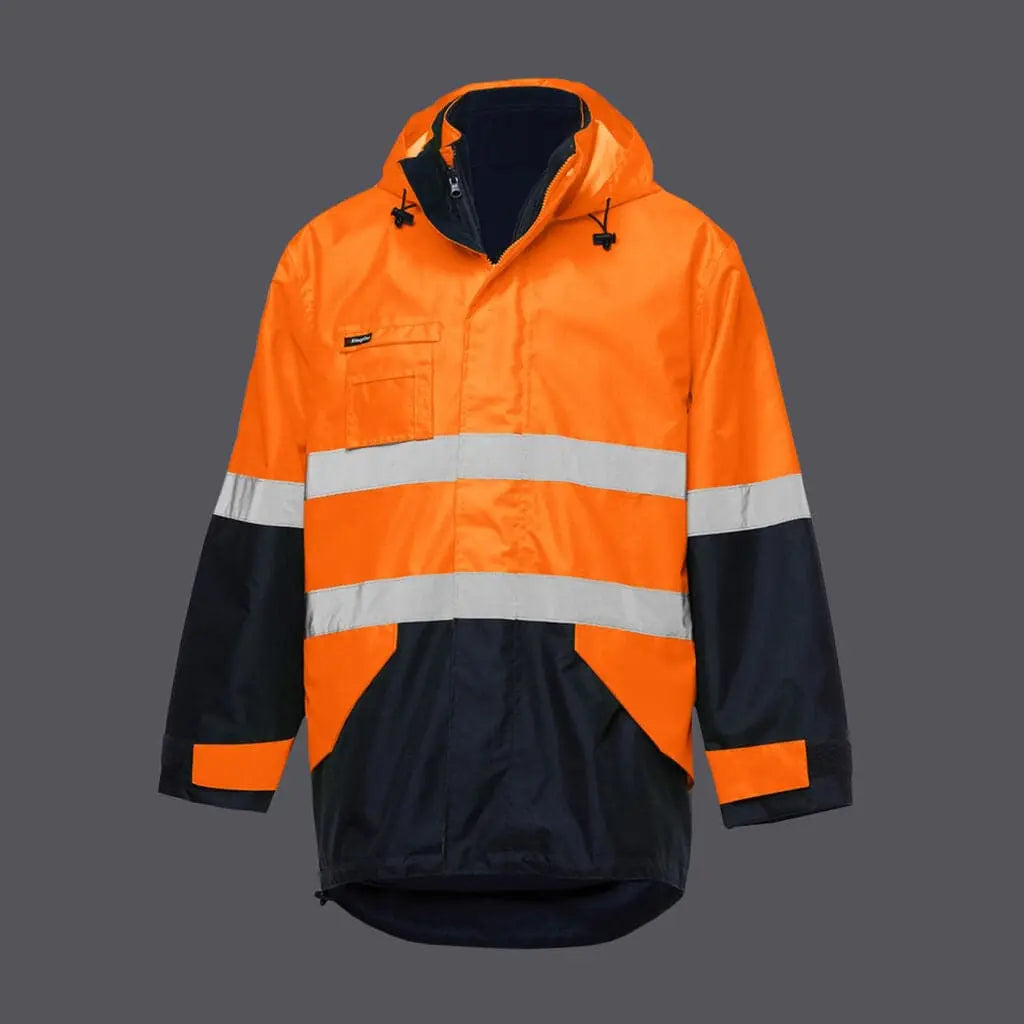 KingGee 4 In 1 Waterproof Wet Weather Jacket K55300 - City Workwear