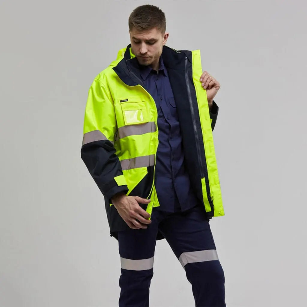 KingGee 4 In 1 Waterproof Wet Weather Jacket K55300 - City Workwear