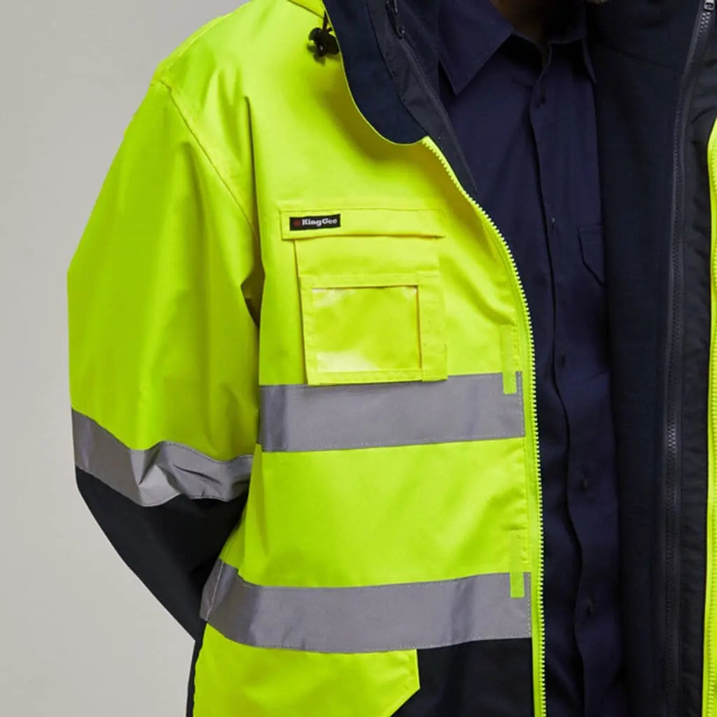 KingGee 4 In 1 Waterproof Wet Weather Jacket K55300 - City Workwear