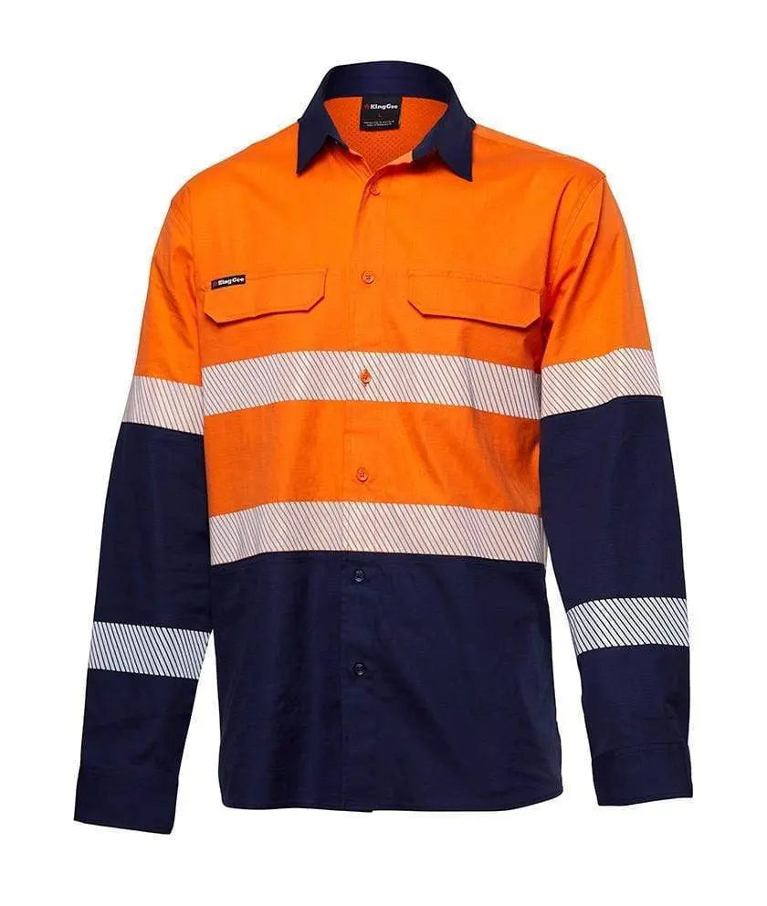 KingGee Work Wear KingGee Workcool Pro Hi Vis Reflective Shirt L/S (NEW) K54028
