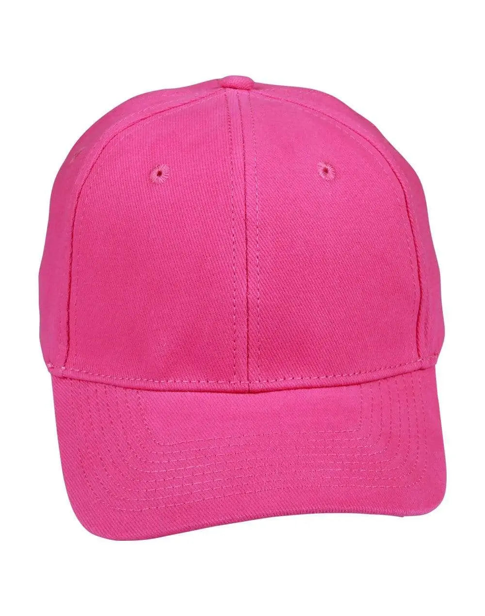 Winning Spirit Active Wear Hot Pink / One size Heavy Brushed Cotton Cap Ch01