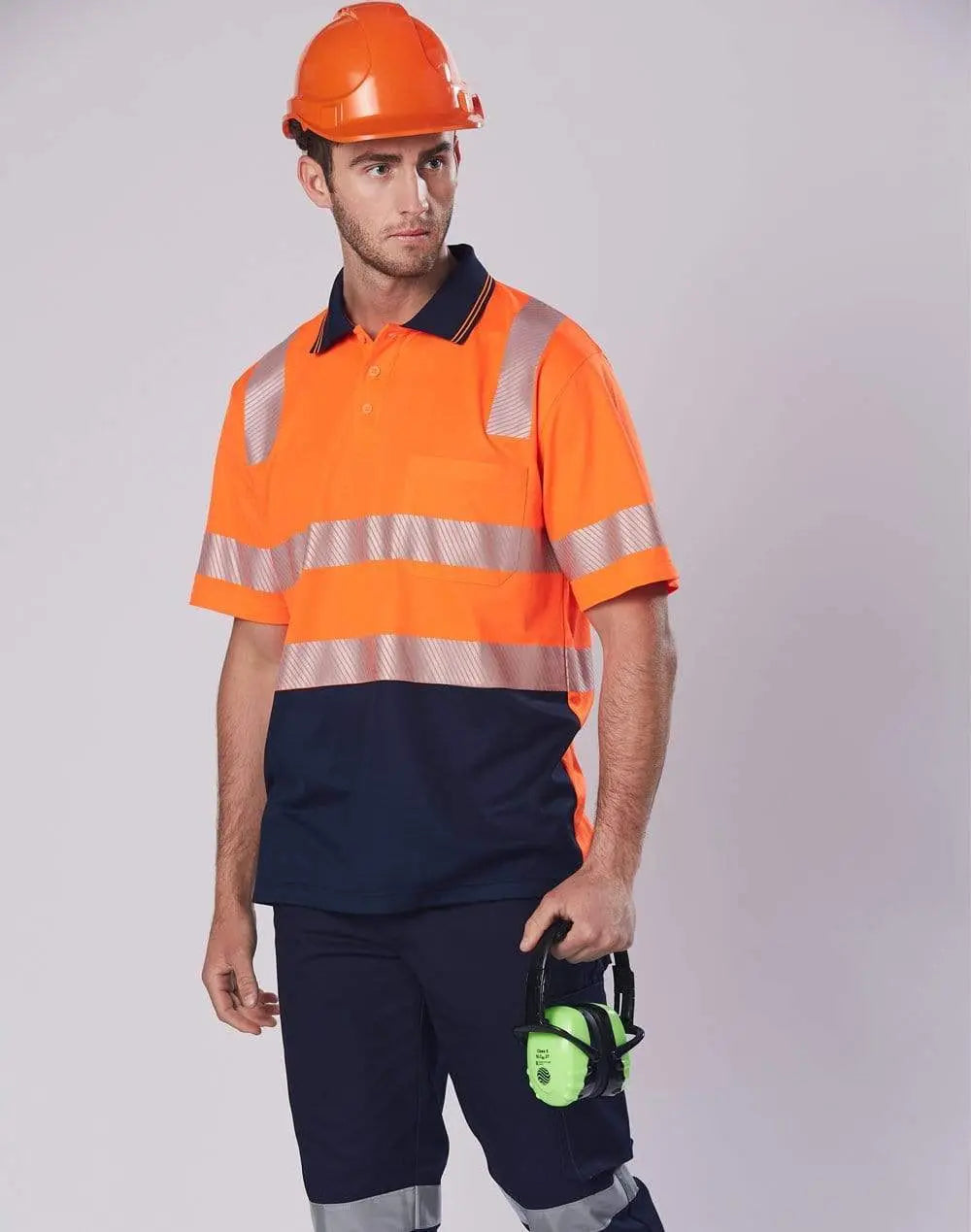 Winning Spirit Work Wear Winning Spirit UNISEX TRUEDRY® biomotion segmented polo SW73