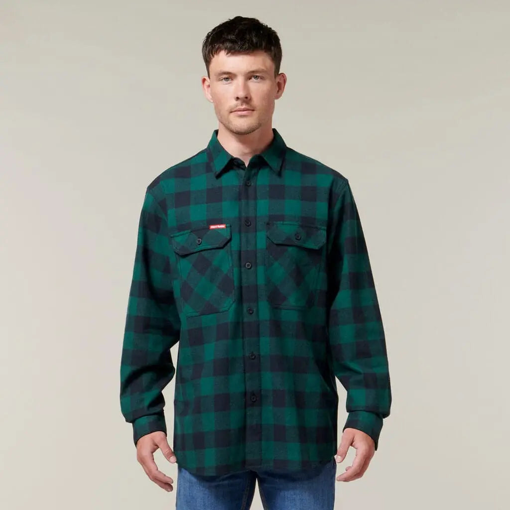 Hard Yakka Long Sleeve Check Flannel Shirt Y07295 - City Workwear