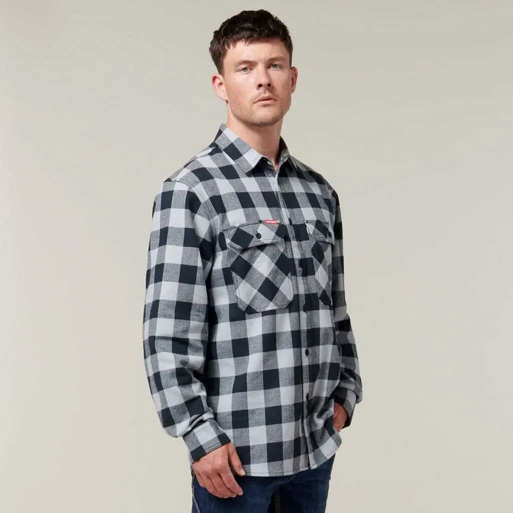 Hard Yakka Long Sleeve Check Flannel Shirt Y07295 - City Workwear