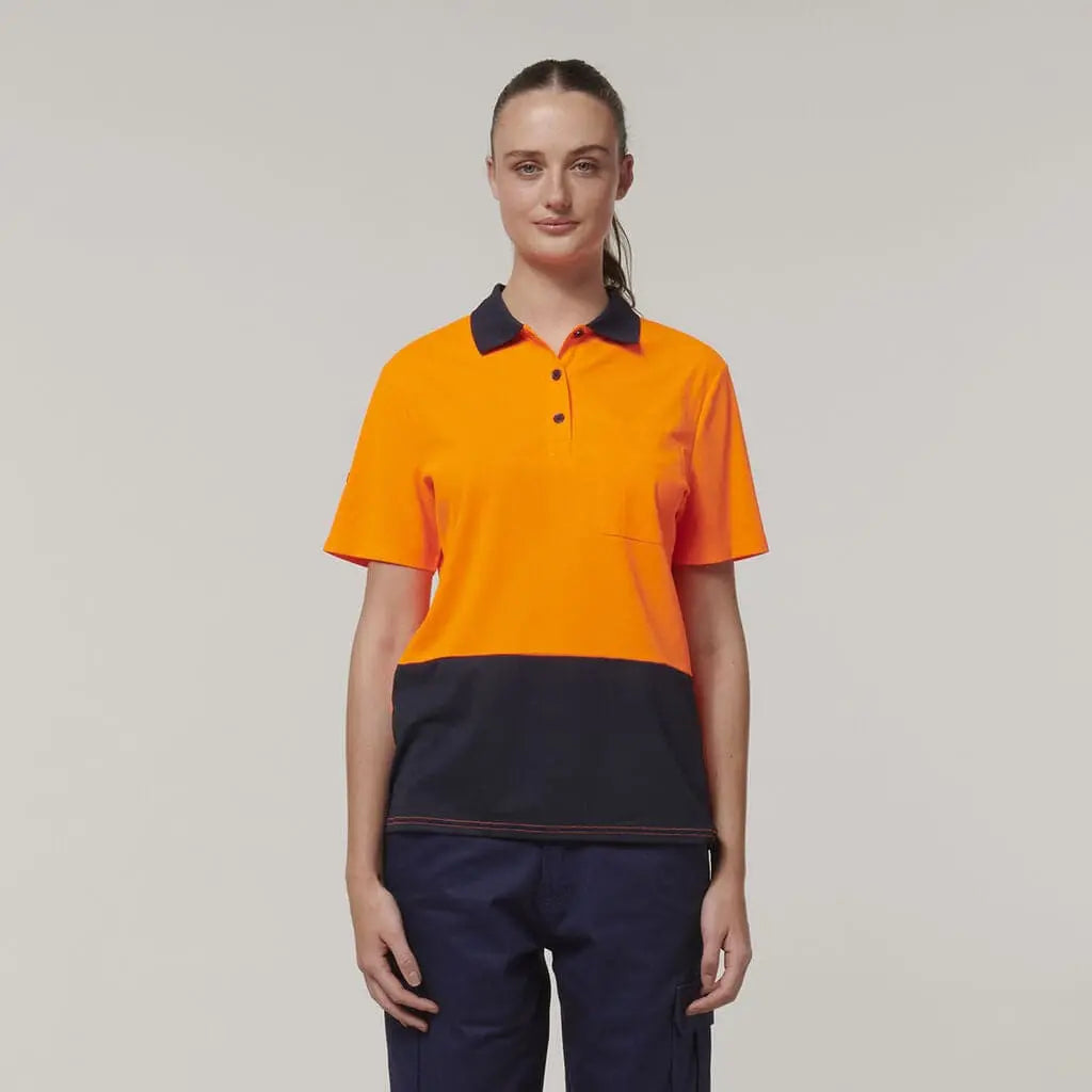 Hard Yakka Women's Hi Vis Polo Shirt Y08601 - City Workwear