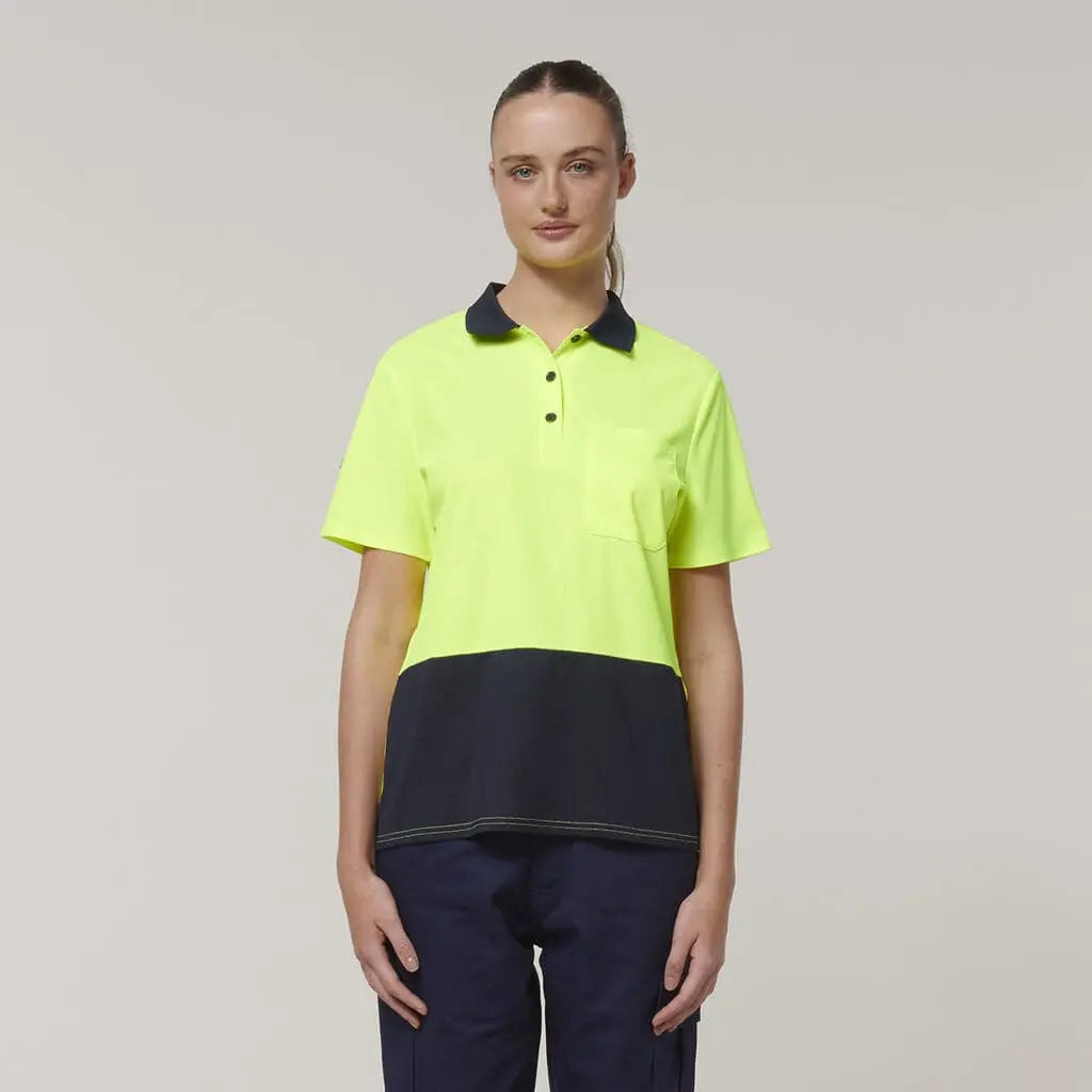 Hard Yakka Women's Hi Vis Polo Shirt Y08601 - City Workwear