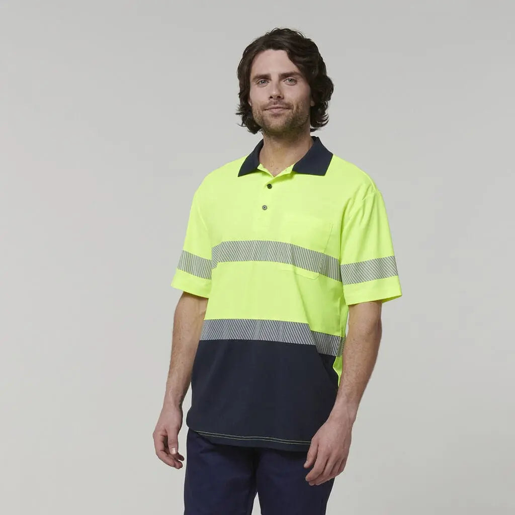 Hard Yakka Men's Short Sleeve Taped Polo Shirt Y19618 - City Workwear