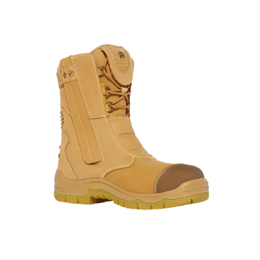 King Gee Bennu Rigger 9" Side Zip Work Boots Wheat K27173 