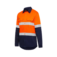 KingGee Men's Vented Spliced Drill Taped Shirt K54025  Metro Workwear
