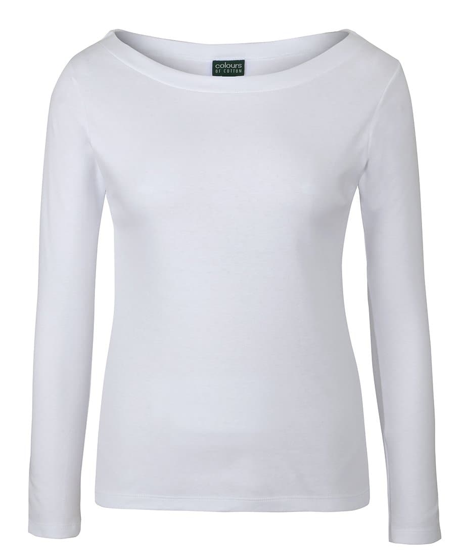 C Of C  Ladies L/S Boat Neck Tee 1BTL