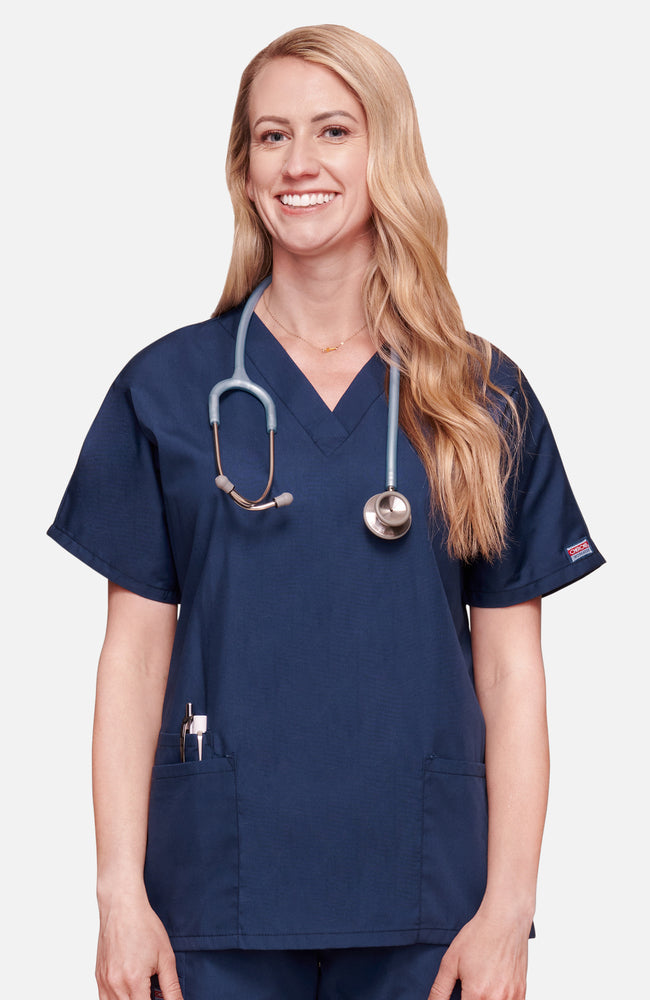 Cherokee Original Unisex V-Neck 2 Pocket Scrub Top 4777