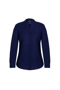 Biz Corporates Juliette Womens Plain Blouse 44210 Corporate Wear Biz Corporates 4 Navy 