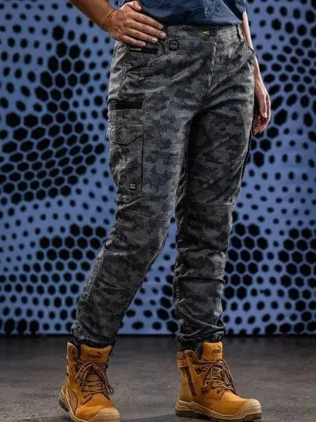 Bisley Women's Flx And Move™ Stretch Camo Cargo Shorts BPCL6337 Metro Workwear.