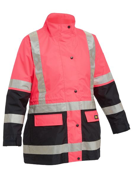 Bisley Taped Women's Hi Vis 5 in 1 Rain Jacket BKL6975