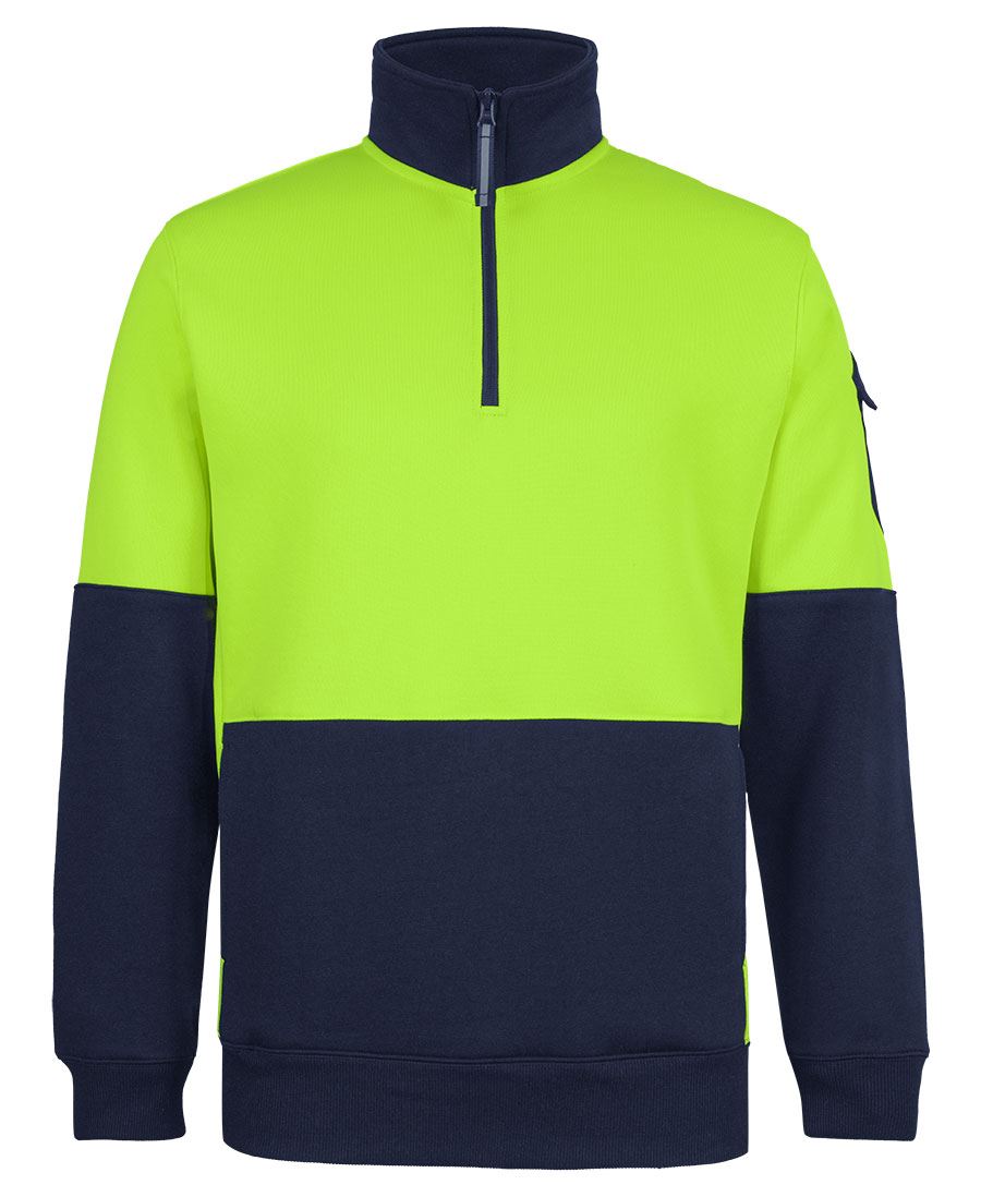 JB'S 350G Hi-Vis Half Zip Trade Hoodie 6CHVF