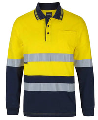 Hi Vis (D+n) L/s Cotton Polo 6DCPL Jb's Wear