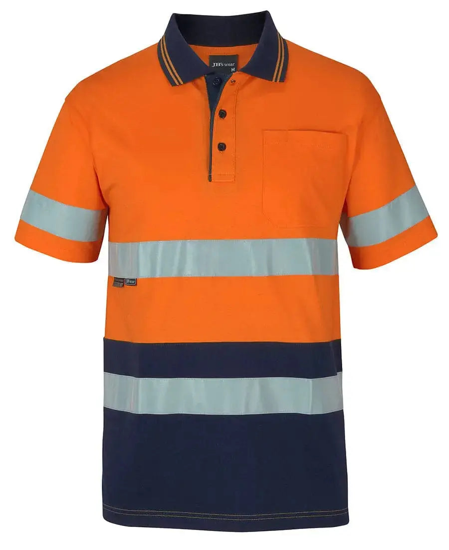 Hi Vis (D+n) S/s Cotton Polo 6DCPS Jb's Wear