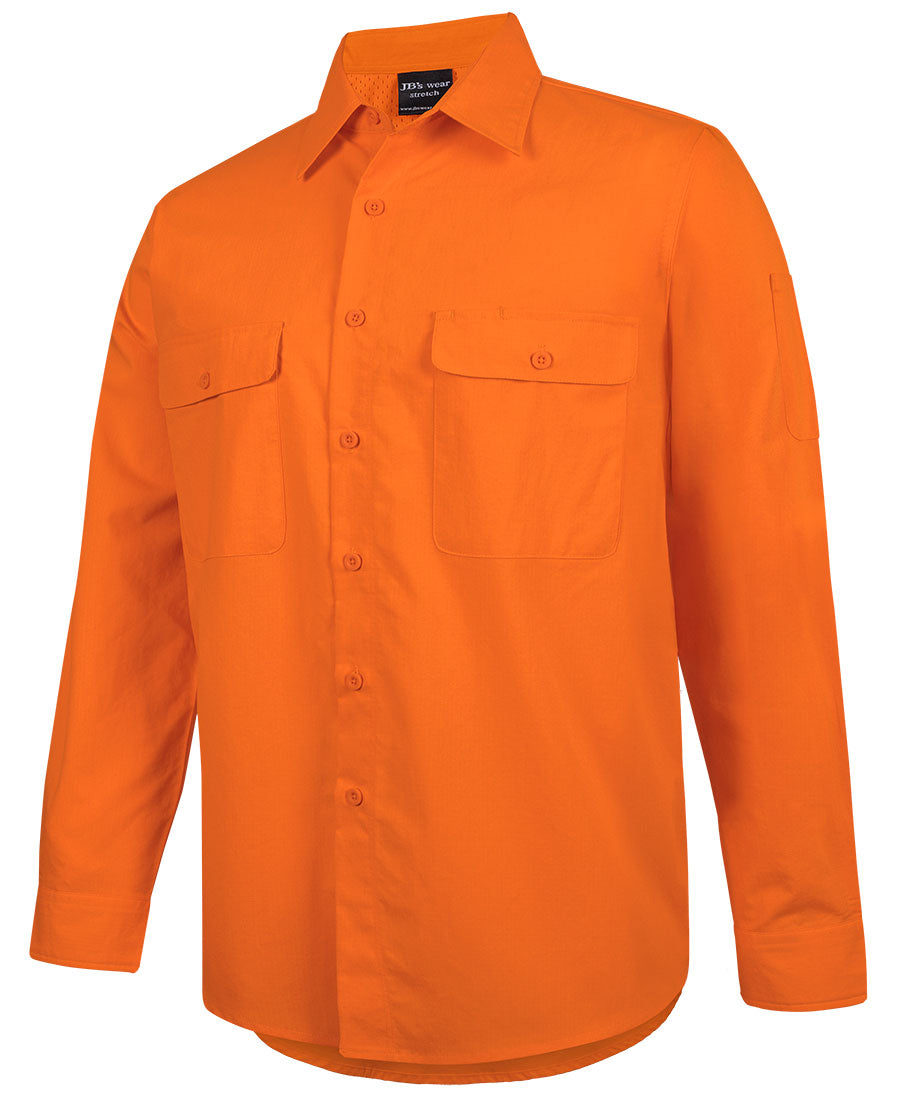 Jb's Hi-Vis Class F Ripstop Long Sleeve Work Shirt 6HRFL