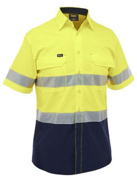 Bisley Women's X Airflow Taped Hi Vis Ripstop Work Shirt BS1491T