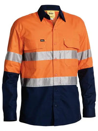 Bisley Workwear 3m Taped X Airflow™ Ripstop Hi Vis Long Sleeve Shirt BS6415T - City Workwear