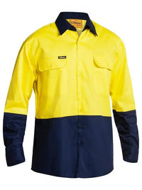 Bisley Workwear Hi Vis Cotton Drill Shirt BS6267