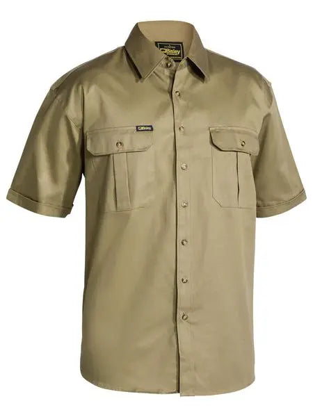 Bisley Workwear Original Cotton Drill Short Sleeve Shirt BS1433 - City Workwear