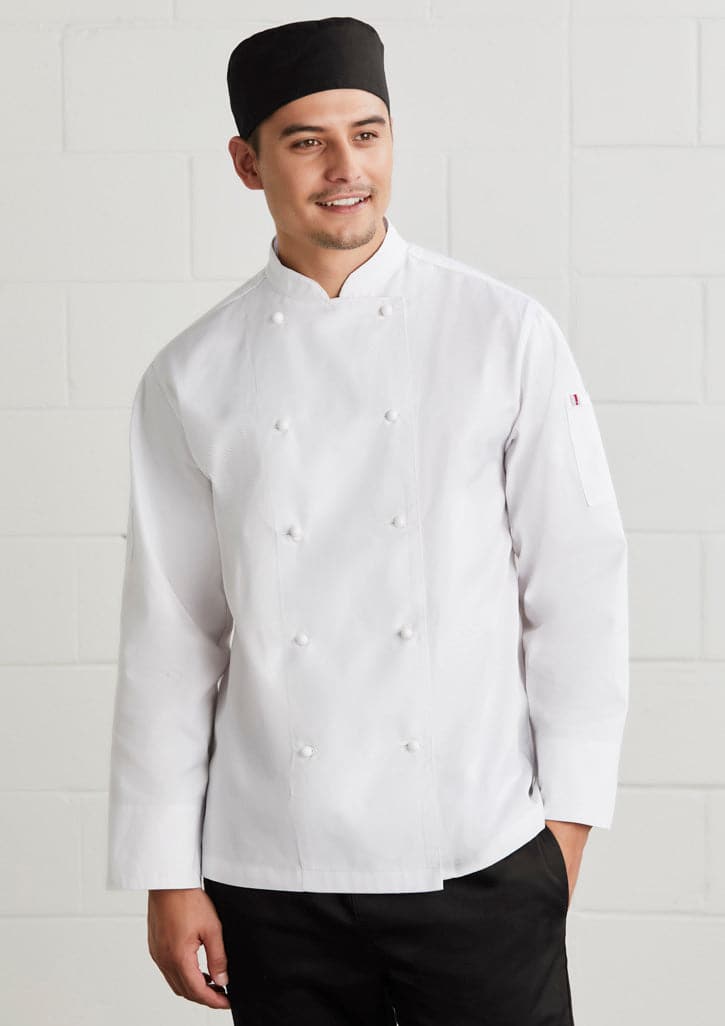 Biz Collection Al Dente Mens Chef Jacket CH230ML - Flash Uniforms 