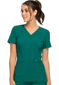 Cherokee IFlex Women's Knit Panel Scrub Top CK605  Simply Scrubs Australia