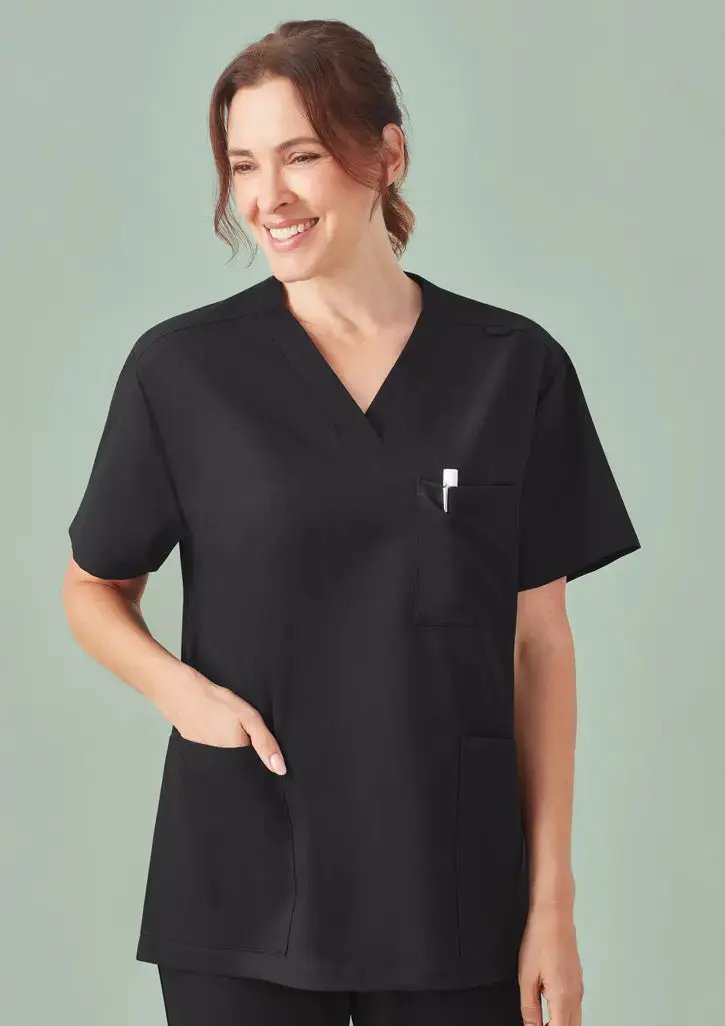 Biz Care Unisex (Men/Women) Pulse V-neck Scrub Top CU544US  Simply Scrubs Australia