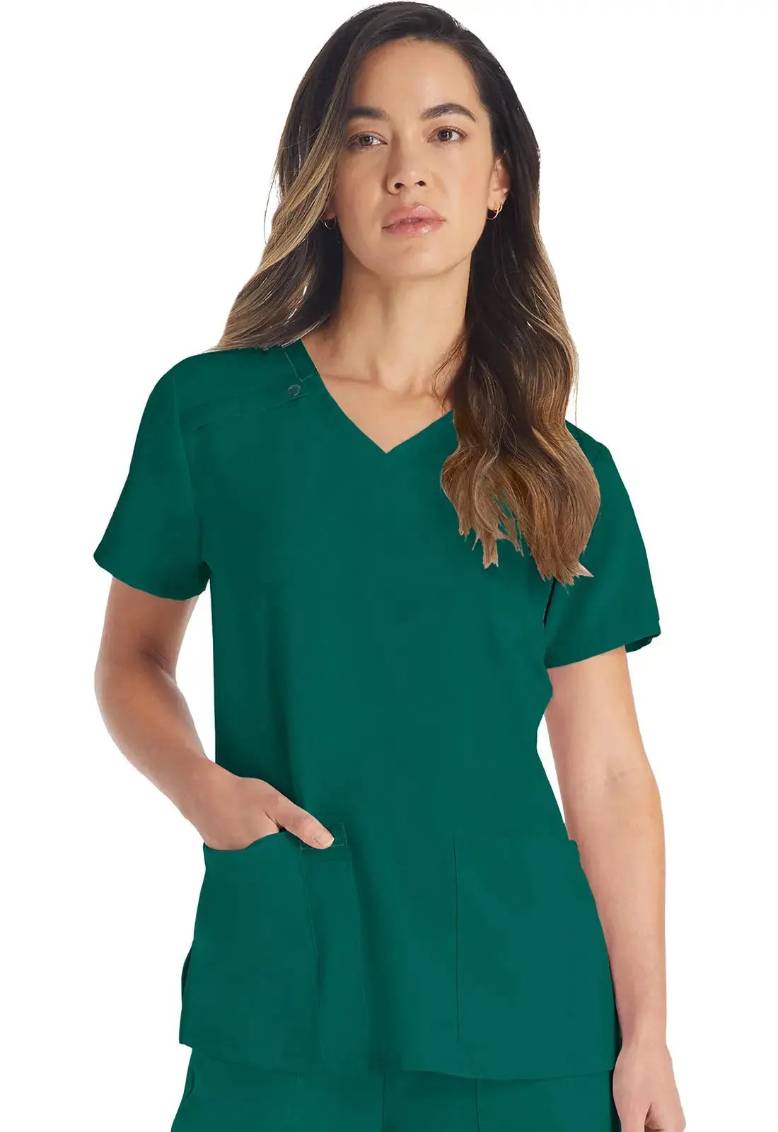 Dickies EDS Essentials Women's V-Neck Scrub Top DK615  Simply Scrubs Australia