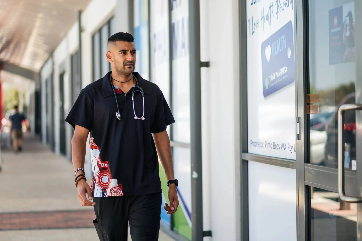 Pilbara Indigenous Men's Corporate Polo Shirt P01MS  Simply Scrubs Australia