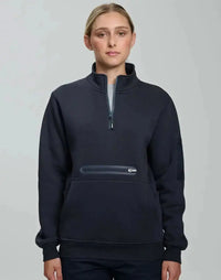 Winning Spirit Unisex Premium Fleece Half Zip Work Sweat Shirt FL15 Winning Spirit