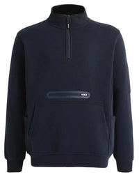 Winning Spirit Unisex Premium Fleece Half Zip Work Sweat Shirt FL15 Winning Spirit