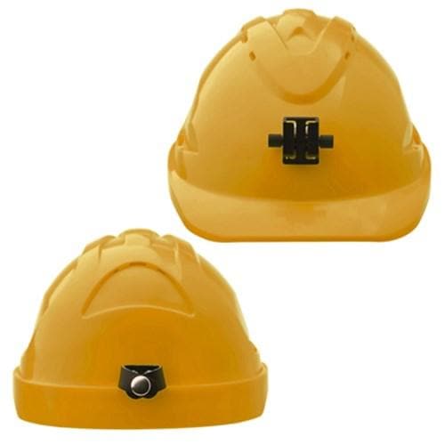 Pro Choicehard Hat (V9) - Unvented, 6 Point Ratchet Harness C/w Lamp Bracket PPE Pro Choice FLURO YELLOW  