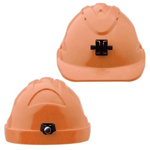 Pro Choicehard Hat (V9) - Unvented, 6 Point Ratchet Harness C/w Lamp Bracket PPE Pro Choice ORANGE  