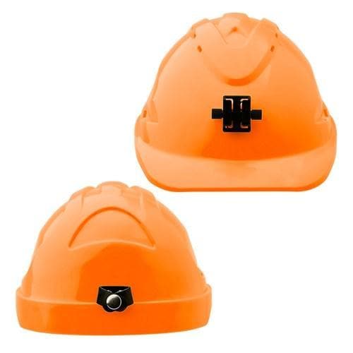 Pro Choice Hard Hat (V9) - Vented, 6 Point Push-lock Harness C/w Lamp Bracket X 20 - HHV9LB PPE Pro Choice FLURO ORANGE  