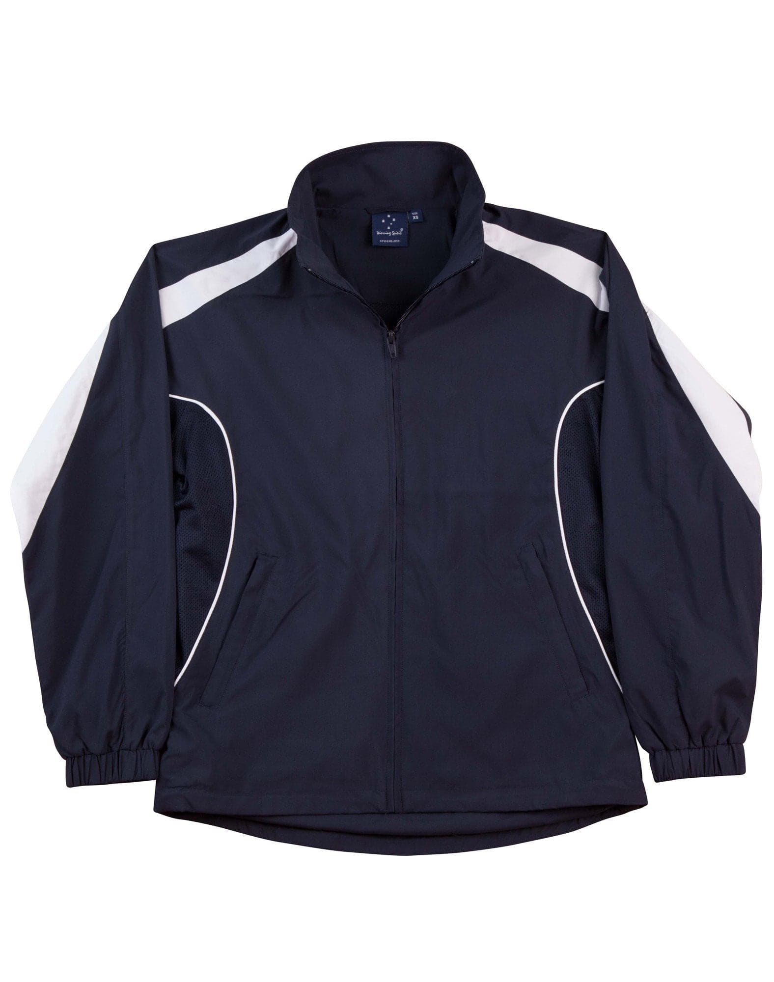 Legend Adults Warm Up Jacket JK53 Casual Wear Winning Spirit XS Navy/White 