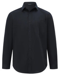Benchmark Men's Smart Casual Cotton Blend Long Sleeve Shirt M7009L 