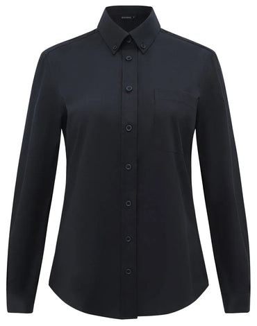 Benchmark Women's Smart Casual Cotton Blend Long Sleeve Shirt M8009L 