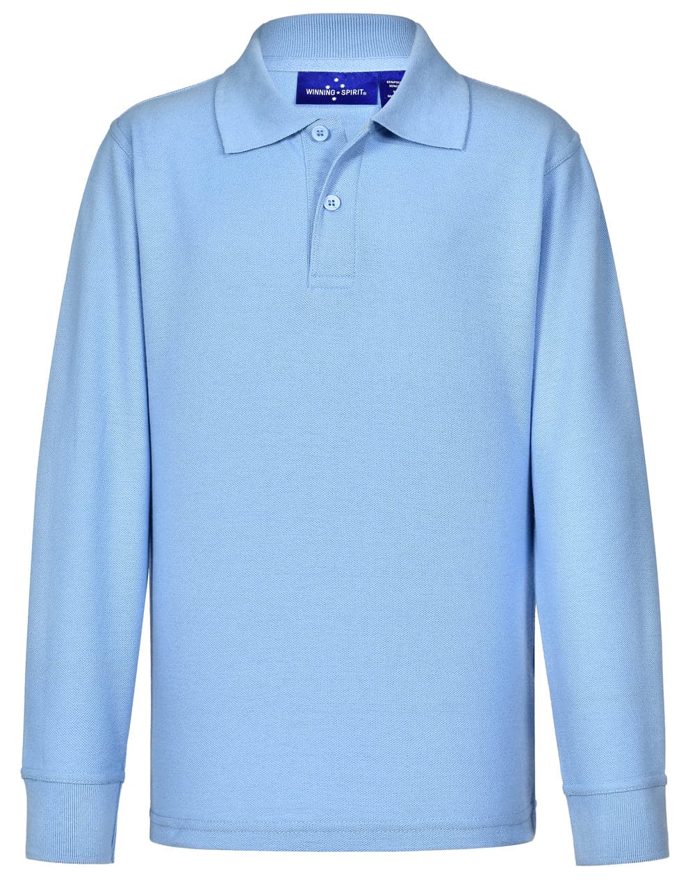 Kids Poly/Cotton Pique Long Sleeve Polo PS12K Winning Spirit