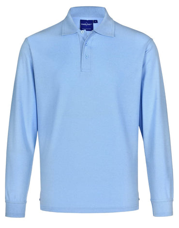 Winning Spirit Traditional Poly/Cotton Unisex Polo Shirt PS12 Casual Wear Winning Spirit Skyblue XS 